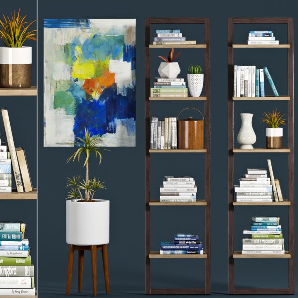 Decorative bookshelves 07
