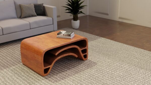 Curved Center Table 3d Model