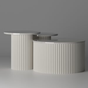 Fluted Center Table