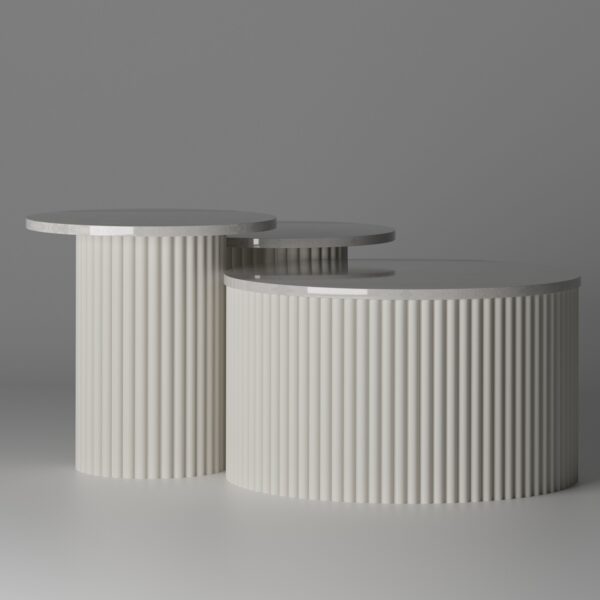 Fluted Center Table