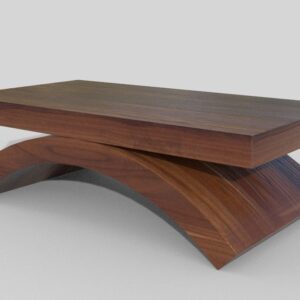 Wooden Center Table Low Poly